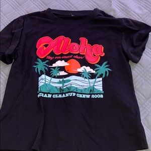 Black Aloha Tee Shirt